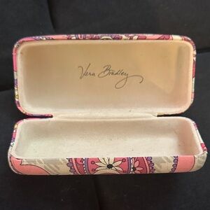 Vera Bradley Floral Eyeglass Case in Pink and Purple